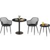 DazzlerE Tavolo bistrot con 2 sedie, piccolo tavolo da giardino con 2 sedie