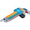 BGS 74461 | Serie di chiavi ad angolo | multicolore | profilo a T (per Torx) con alesatura T10 - T50 | 9 pz.
