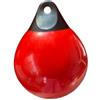 Milageto Parabordo Gonfiabile Parabordo Marino Boetta Galleggiante Gavitello Nautico in Pvc Ispessito Corpo a Goccia Alta Visibilità con Foro per Corda Adatto, Rosso, 50X55CM