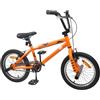 TUERYAFEK Bicicletta BMX da 16 pollici, telaio in acciaio arancione