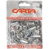 Carta Sport Borchie Unisex in Alluminio da 15 mm (Confezione da 16), Argento, 15 mm EU