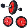 predolo 3 Pezzi Ruote per per Bambini Ruota da 8 Pollici Cuscinetto Portatile Accessori di Facile Installazione Pneumatico in Schiuma Robusta Parte, Rosso