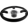 NITAGO Timone Marino Volante Barca 3 Razze Struttura Solida Alluminio Impugnatura Universale Compatibile Adatto per Yacht Pontone Barca Utilizzo