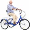 VOPLIVAT Triciclo for adulti da 24 pollici, 7 velocità, 3 ruote(Blue)
