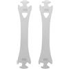 ULTECHNOVO 2 Pezzi Chiave per Raggi Bici in Lega Argento per Allineamento Preciso del Cerchio e Riparazioni, Strumento Resistente per Raggi 12/13g per Lunghe Pedalate