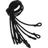 CALLARON Corde Elastiche di Ricambio per Trampolino 5 Pezzi in Nylon Nero 6 Mm x 70 Cm per Uso Esterno E attività Fisica su Trampolini di Varie Dimensioni