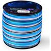 Marchfunny Camo Blue per filo da pesca intrecciato 500 m forte blu mimetico per (blu 10.0/100 LB)