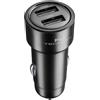 Teknoll - Caricabatterie Rapido 24W - 2 Porte USB 12W - Output totale 24W - Ricarica Sicura in auto - Protezione da Sovraccarichi - Adatto a tutti gli smartphone - Nero