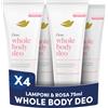 Dove Deodorante Dove Crema Whole Body Deo 75ml, Deodorante per Tutto il Corpo, Profumo di Lamponi e Rosa, Protezione dagli odori fino a 72 ore, Dermatologicamente Testato, Ginecologicamente Testato
