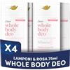 Dove Deodorante Dove Stick Whole Body Deo 75ml, Deodorante per Tutto il Corpo, Profumo di Lamponi e Rosa, Protezione dagli Odori fino a 24 ore, Dermatologicamente Testato, Ginecologicamente Testato