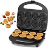 YASHE Multi Mini Waffle Maker, Piastra per Waffle, Cuocere 8 x 5 cm Piccoli Waffle, Perfetto per Famiglie, Feste e Colazione, Rivestimento Antiaderente, Design Compatto, Facile da Pulire