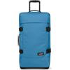 Eastpak Tranverz M Valigia Media 78L (67 x 35,5 x 30 cm), Bagaglio a Ruote, Valigia Leggera e Resistente con Doppio Scomparto, Manico Telescopico e Serratura TSA - AVIATOR BLUE