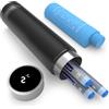DISONCARE 60H Smart Borsa Termica Insulina Temp-display,Borsa Frigo Per Medicinali Per Lunghi Viaggi,Astuccio Insulina Portatile per Diabetici Con 2 Bottiglie e QR Etichetta Medica(Midnight Nero)