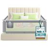 KESSER® Sponda da letto, Protezione per letto, Sponda da letto per bambini, Sponda da culla, Barriera letto per bambini, 180cm - Grigio Chiaro