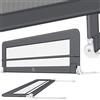 KESSER® Sponda da letto Protezione per letto Sponda da letto bambini Sponda da culla Barriera letto per bambini, Grigio scuro - 100cm