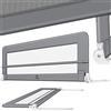 KESSER® Sponda da letto Protezione per letto Sponda da letto bambini Sponda da culla Barriera letto per bambini, Grigio chiaro - 100cm