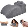 Eirolace Cuscino lombare per coppie, cuscino a cuneo lettura in memory foam, ergonomico antiscivolo multifunzione per schiena collo gambe, letto divano, dormire leggere sedersi