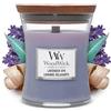 WoodWick Candela profumata Hourglass media con stoppino crepitante | Lavender Spa | Durata della fragranza: fino a 60 ore