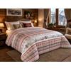 Tex family Trapunta Fiocco Bosco d'Inverno Rosso, Piumone Invernale 300 g/m² in Microfibra Manopesca, Made in Italy - 2 PIAZZE