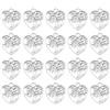 SUNNYCLUE 1 Scatola 100 Pezzi Ciondolo A Forma di Cuore Albero della Vita Sfuso Ciondolo Piccolo Albero Amore Argento Tibetano retrò Pianta Mentale Portafortuna per Creazione di Gioielli Forniture di