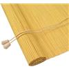 vidaXL Tenda a Rullo Giallo 150 x 220 cm bambù