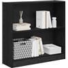 vidaXL Libreria Rovere Nero 80 x 24 x 76 cm Legno Multistrato, Libreria Moderna per Soggiorno, Mobile Decorativo Autonomo, Scaffale Contemporaneo, Organizer per Casa