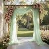 Teouuas Drappeggio di Arco Nozze, 0.75 * 6 m Decorazioni Matrimonio Verde | Arch Draping Fabric, Il Tessuto Chiffon è Leggero, Traspirante e Ha un'Ottima Vestibilità, per Archi Nuziali e Matrimoni