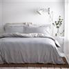 Yard Hebden A Righe Set Copripiumino - Ultra Morbida 100% Cotone Reversibile Biancheria Da Letto (Blu/Grigio - Super King - 260x220cm)