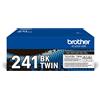 BROTHER BIPACK 2 TONER NERO ORIGINALI PER BROTHER HL-3140CW 3150CDW 3170CDW DCP-9020CDW MFC-9140CDN 9330CDW 9340CDW CARTUCCE TN-241BK TWIN - BROTHER - TN241BKTWIN