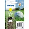 EPSON CARTUCCIA EPSON ORIGINALE GIALLO T3464 SERIE PALLINA DA GOLF - EPSON - C13T34644010