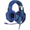 Trust GXT 322B Carus Cuffie Auricolare Cablato a Padiglione Gaming Nero Blu