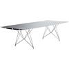 BD BARCELONA DESIGN tavolo TABLE B STAINLESS STEEL LEGS - TABLE-B-STEEL-LEGS-120x240