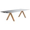 BD BARCELONA DESIGN tavolo TABLE B WOOD LEGS - TABLE-B-WOOD-LEGS-120X240