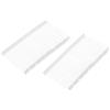 QUARKZMAN 1000pz Fermagli Fissaggio Standard Plastica 50mm/1,97 Bianche | Regolare Barbe per Etichette Prezzo per Pistola Etichettatrice per Etichette Prezzo Abbigliamento Barbe