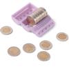 Genérico Blister Monete. Confezione da 160 e confezione da 100 pezzi per moneta, contatore di monete, classificatore di monete, organizer di monete, monete, centesimi ed euro. (2 EURO, PACK 100)