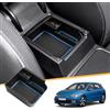LFOTPP Scatola portaoggetti per console centrale, compatibile con V W Golf 8 MK8 8.5, Golf 8 8.5, vano portaoggetti con tappetino antiscivolo, accessori (blu)
