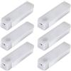 Lawnrden 6 luci LED magnetiche ricaricabili, sensore di movimento dimmerabile da 4 pollici, per interni, per armadio sotto il bancone della cucina, bianco caldo, luci LED magnetiche ricaricabili
