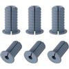 Goktvai 6pz Passacavi da 19mm per Starlink, Passacavi Passanti a Parete Divisi Kit Instradamento Cavi Antiscivolo per Cavi Ethernet/TV Accessori Protezione Impermeabili (Grigio)