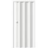ESTO Porta a Soffietto con Serratura Chiave da Interno 84 x 215 cm Misura, Economy e Premium quality, Porta Scorrevole 6 Colori diversi Bianco, Noce, Ciliegio, Legno Scuro (Bianco Liscio)