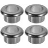 QUARKZMAN 4Pz 0.71 (18mm) Passacavi in Nylon per Scrivania, Copertura Foro per Cavi in Plastica, Organizzatore di Cavi per Scrivania o Armadio per Computer, Nero