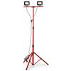 Velamp IS747NG - Proiettore LED con Treppiede Regolabile - Potenza 20W x 2 - Luminosità 3.200 Lumen - Impermeabile IP65 - Ideale per Esterni, Cantieri, Giardinaggio e Campeggio