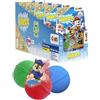 INKEE SURPRISE PAW PATROL | Bombe da bagno per bambini con sorpresa, giocattolo per vasca da bagno della pattuglia canina con sapore di gomma da masticare ed effetto schiuma, 5 pezzi.