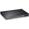 Zyxel Switch gestito PoE+ di Layer 2, 24 porte Gigabit Ethernet con budget da 375 W e 4 porte Gigabit combo e modalità ibrida su cloud [GS2220-28HP]