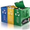 PTMS® Borse Raccolta Differenziata con COPERCHIO - Carta, Plastica e Vetro