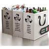 PTMS® Borse Raccolta Differenziata - 3 Bidoni per Carta, Plastica e Vetro