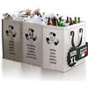 PTMS® Borse Raccolta Differenziata MAXI XL - Bidoni Carta, Plastica, Vetro