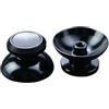 CFUENSBFDA Compatibile For Controller Xbox 360 1 Paio Di Tappi For Joystick Analogici 3D In Metallo Di Alluminio Thumb Stick Grip Cap Gamepad Pulsante Basculante(Black)