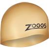 Zoggs Cuffia da nuoto in silicone, vestibilità comoda, design idrodinamico, senza lattice, oro, normale