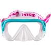 Mares Keewee Jr - Maschera subacquea per bambini in silicone, lente singola temperata, ampia visione e cinghia in tessuto con supporto per boccaglio