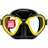 SALVIMAR Morpheus Anti Fog, Maschera anti appannamento, per Pesca Subacquea, Snorkeling, Unisex adulto, Nero/Giallo